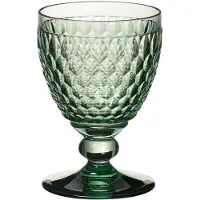 Villeroy & Boch Boston Coloured, Rotweinglas, Vintage-Glas, Glas, Grün, 310 ml, 13,2 cm