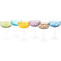 Pols Potten Sektgläser Coupe Cuttings Multicolour (6er-Set)