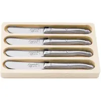 Laguiole Buttermesser 4 Stück Edelstahl