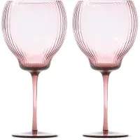 Pols Potten Weinglas Pum Purple L (2er-Set)