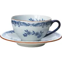 Rörstrand Ostindia Kaffeetasse Ober und Untertasse