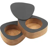 Lind DNA Pfeffer- und Salzset Curve Salt & Pepper Nupo Anthracite (2er-Set)