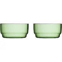 Lyngby Glas Schüssel Torino Green 12 cm (2er Set)