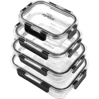 Zyliss Frischhaltebehälter Glass Container Set Clear (4-teilig)