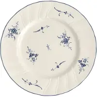 Villeroy & Boch Frühstücksteller "Frühstücksteller Vieux Luxembourg ø 20,5 cm weiß-blau"