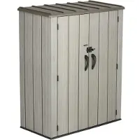 Lifetime Kunststoff Geräteschrank XL Dunkelgrau 70x136x172 cm