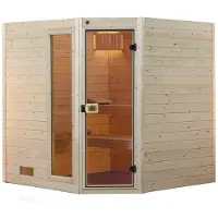 Weka Massivholzsauna 38 mm VALIDA Eck 2 GT x B x T x H x 189 x 189 x 204