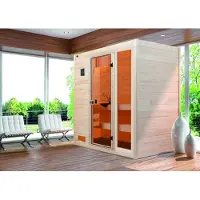 Weka Massivholzsauna 38 mm VALIDA 2 GTF x B x T x H x 189 x 189 x 204