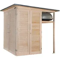 Weka Gartenhaus 'Q Multi' natur 224 x 224 x 217 cm