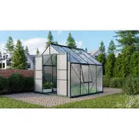 Vitavia Vitavia, Aktionsangebot (inkl. 100 Euro Zubehör): Gewächshaus "Meridian 2 6700", smaragd grün, 6,7 m², 4 mm HKP