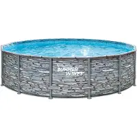 Summerwaves Framepool "Elite Frame", (Set, 8 tlg.), ØxH: 427x107 cm