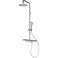 Schulte Duschsäule inkl. Thermostat Modern ExpressPlus rund chrom EP969280 02