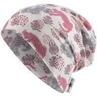 Sterntaler Beanie "Leopard" in Creme/ Pink - 49 cm
