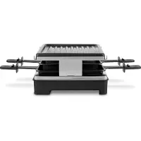 Weasy Raclette Gerät und Grill LUGA40/ 4 Personen / 600 W/ Edelstahl/ schwarz