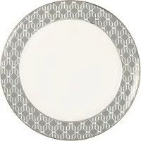 Greengate Teller RANI DARK GREY Grau mit Goldrand 20 cm | Gr.: onesize