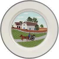 Villeroy & Boch Frühstücksteller "Frühstücksteller Bauer Design Naif ø 21 cm bunt"