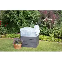Garantia Hochbeet klassisch, Frühbeet ERGO Quadro TurboPlus M 85 inkl. Frühbeet-Abdeckung inkl. Klappdeckel, Flora-Wasse