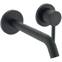 Ideal standard Wand-Waschtischarmatur Ceraline Unterputz, Ausladung 180mm A6938XG Schwarz