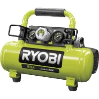 Ryobi ONE+ Akku-Kompressor R18AC-0, 18Volt (grün/schwarz, ohne Akku und Ladegerät)