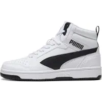 Puma Kinder Sportschuhe/ Basketballschuhe/ High Sneaker REBOUND V6 JR Weiß Kunstleder Größe: 51/2