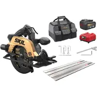 Sourcing 20V 3575 DB 184mm Akku-Kreissäge + Führung (1x4.0Ah Tasche)