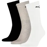 Puma Socken - 3er-Pack - Sport - Weiß/Grau Meliert/Schwarz - - 43/46 - Socken