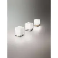 FABAS LUCE LED Tischleuchte Brenta 140x110mm 6W Warmweiß Weiß dimmbar