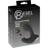 Rebel RC - Akku, Funk steuerbarer aufblasbarer Analvibrator (schwarz)