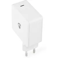 Nedis Netzladegerät - 100 W - GaN - 3.0 / 5.0 A - Anzahl der Ausgänge: 1 - USB-C - Automatische Spannungswahl - Weiss