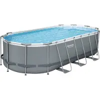 Bestway Levant 56710, 13430 l, Gerahmter Pool, Leiter, Braun, 89,6 kg