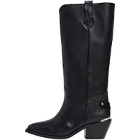 Pepe Jeans für Damen. PLS50568 Lederstiefel April Neutral schwarz (39), 5 bis 8 cm, Keine, Lässig