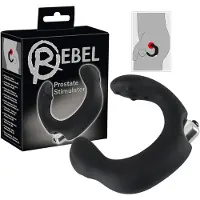 Rebel - Gebogener Prostatavibrator (schwarz)