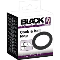 Black Velvets Penis- und Hodenring aus Liquid Silicone | Extrem dehnbar 1 St