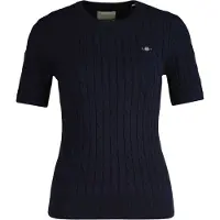 Gant für Damen. 4800105 Jersey Archive Shield Marineblau (XL), Lässig, Baumwolle, Kurzarm