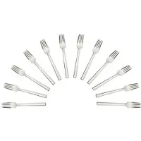 Solex 12-tlg. Kinder-/Dessertgabel-Set »Maya« Edelstahl silber