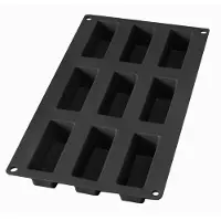 Lékué Backform 9 Mini-Kuchen Silikon Black