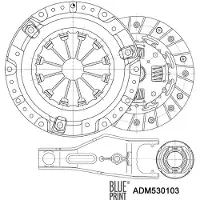 Blue Print Kupplungssatz Kupplung für MAZDA 3 (BK) ADM530103