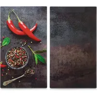 Zeller Schneide- und Abdeckplatte "Chilli" ESG-Sicherheitsglas