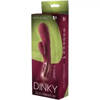 Dream Toys Dinky Jimmy K. Duo - Akku-Vibrator mit Klitorisarm (Rot)