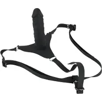 You2Toys - Silikon Strap-On - Umschnalldildo (schwarz)