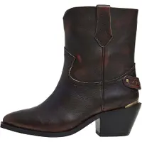 Pepe Jeans Leder-Stiefeletten "April" in Braun - 37