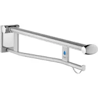 Keuco Stützklappgriff PLAN CARE WC 850mm li Ausf Alu sil-elo/sw