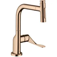 Hansgrohe SPT 230 Se 2jet Axor Citterio mit Ausziehbrause, polished red gold