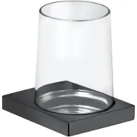Keuco Glashalter EDITION 11 Kr-Gl m Halter sw-chr gebü
