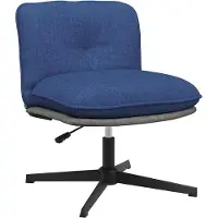 vidaXL Bürostuhl Drehbar Blau Stoff