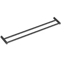 COSMIC LOGIC doppelte Handtuchstange 10x2x60cm, schwarz matt, 2263661 WJC226A0061036