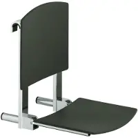 Keuco Klappsitz PLAN CARE SiFl 36cm Alu sil-elo/lichtgrau