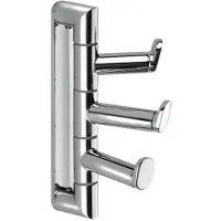 Pom D'or Micra WandHaken Dreifach Micra Chrom 1x9x14cm, chrom, 473003002 WJP047A3003001