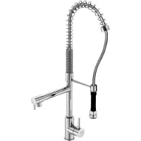 Steinberg Serie 100 Küchenarmatur, mit Handbrause, Ausladung 156mm, schwenkbar, 1001480