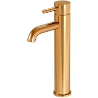 Steinberg Serie 100 Waschtischarmatur ohne Ablaufgarnitur, Ausladung 128 mm, 1001700RG, Farbe: Rose Gold